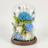 Carnation Bell Dome - Tiffany Blue - Flowers - Preserved Flowers & Fresh Flower Florist Gift Store