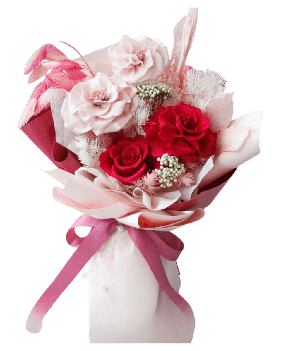 Charlotte Preserved Flower Bouquet - Flowers - Purple - Preserved Flowers & Fresh Flower Florist Gift Store