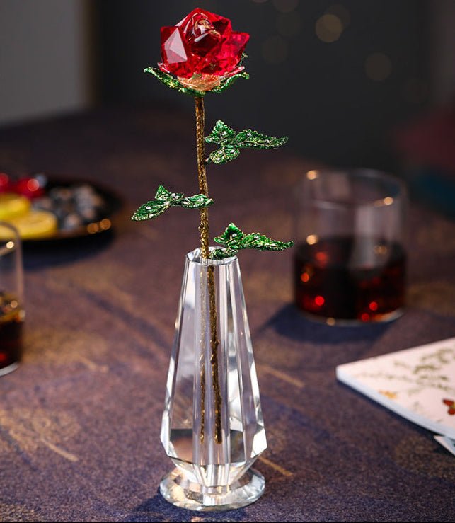 Crystal Rose - Flowers - blue - Preserved Flowers & Fresh Flower Florist Gift Store