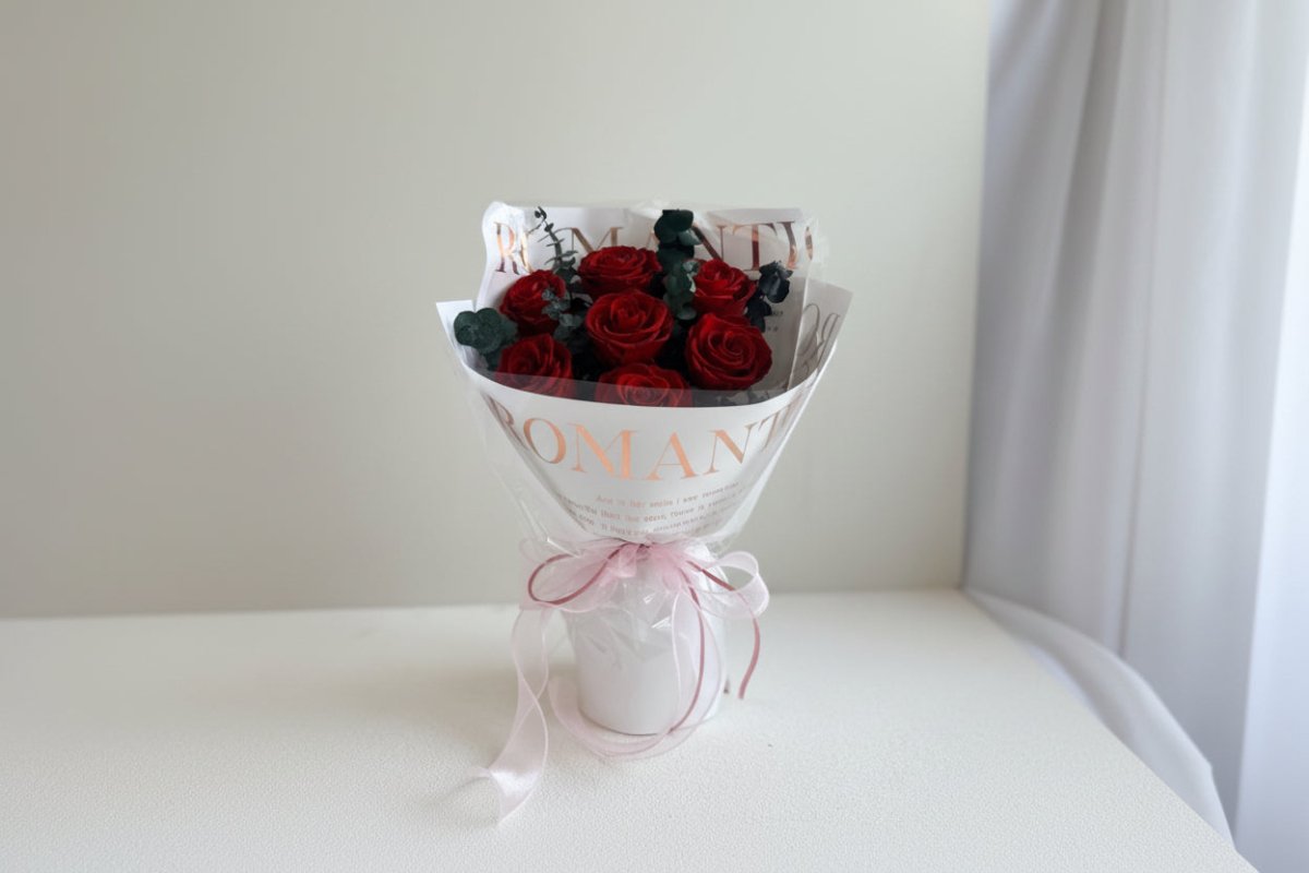 Pure Love - Romantic Red Rose - Flowers - Pure Love - Red - Preserved Flowers & Fresh Flower Florist Gift Store