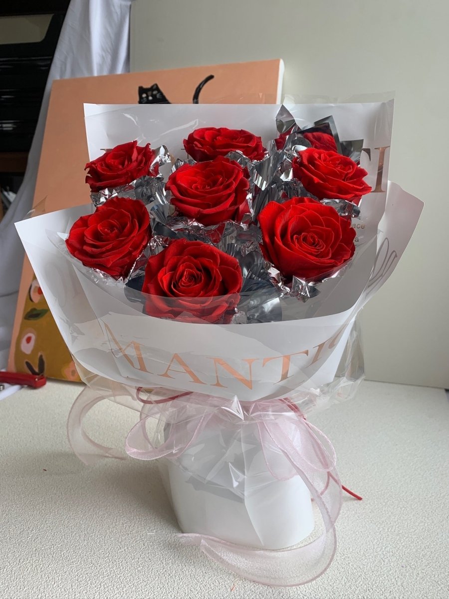 Pure Love - Romantic Red Rose - Flowers - Pure Love - Red - Preserved Flowers & Fresh Flower Florist Gift Store