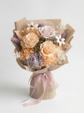 Yuna Preserved Flower Bouquet - Flowers - Champagne - Preserved Flowers & Fresh Flower Florist Gift Store