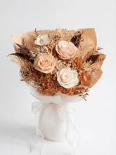 Yuna Preserved Flower Bouquet - Flowers - Cream - Preserved Flowers & Fresh Flower Florist Gift Store