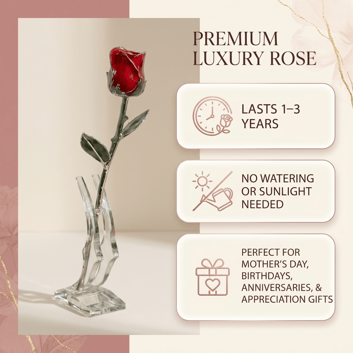 Eternal Rose - Roses That Last Forever - Flowers - Red - Preserved Flowers & Fresh Flower Florist Gift Store