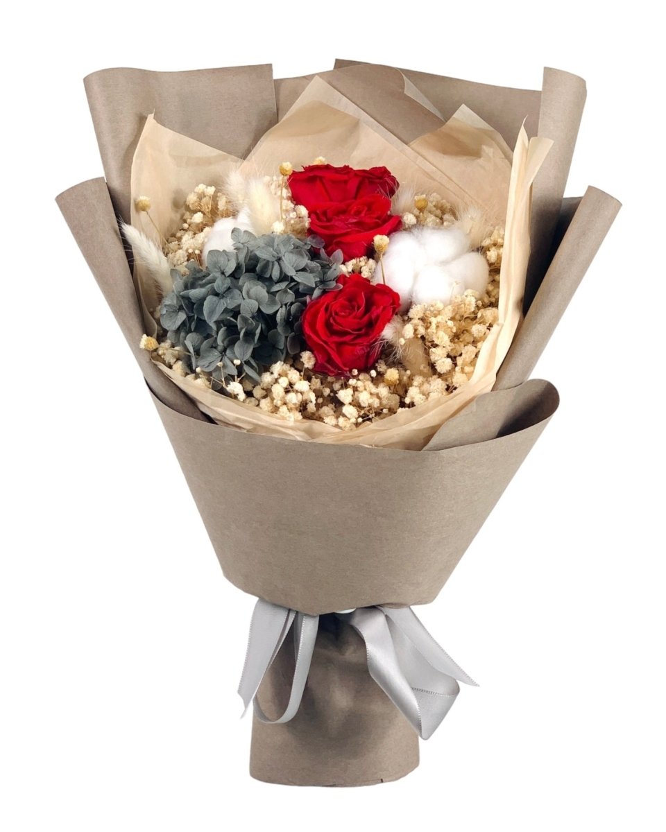 Kaitlyn (Preserved Bouquet) - Flowers - Beige - Preserved Flowers & Fresh Flower Florist Gift Store