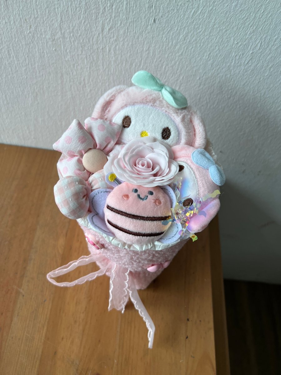 Kitty/Kuromi/Melody - Fluffy Soft Toy Bouquet - Flowers - Melody - Preserved Flowers & Fresh Flower Florist Gift Store