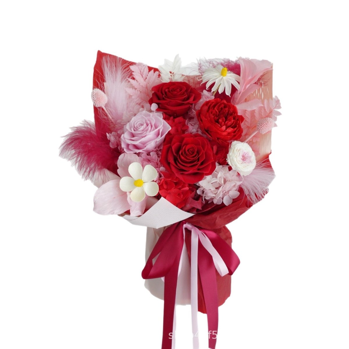 Love Reverie - Red Roses Preserved Flower Bouquet - Flowers - box - Preserved Flowers & Fresh Flower Florist Gift Store