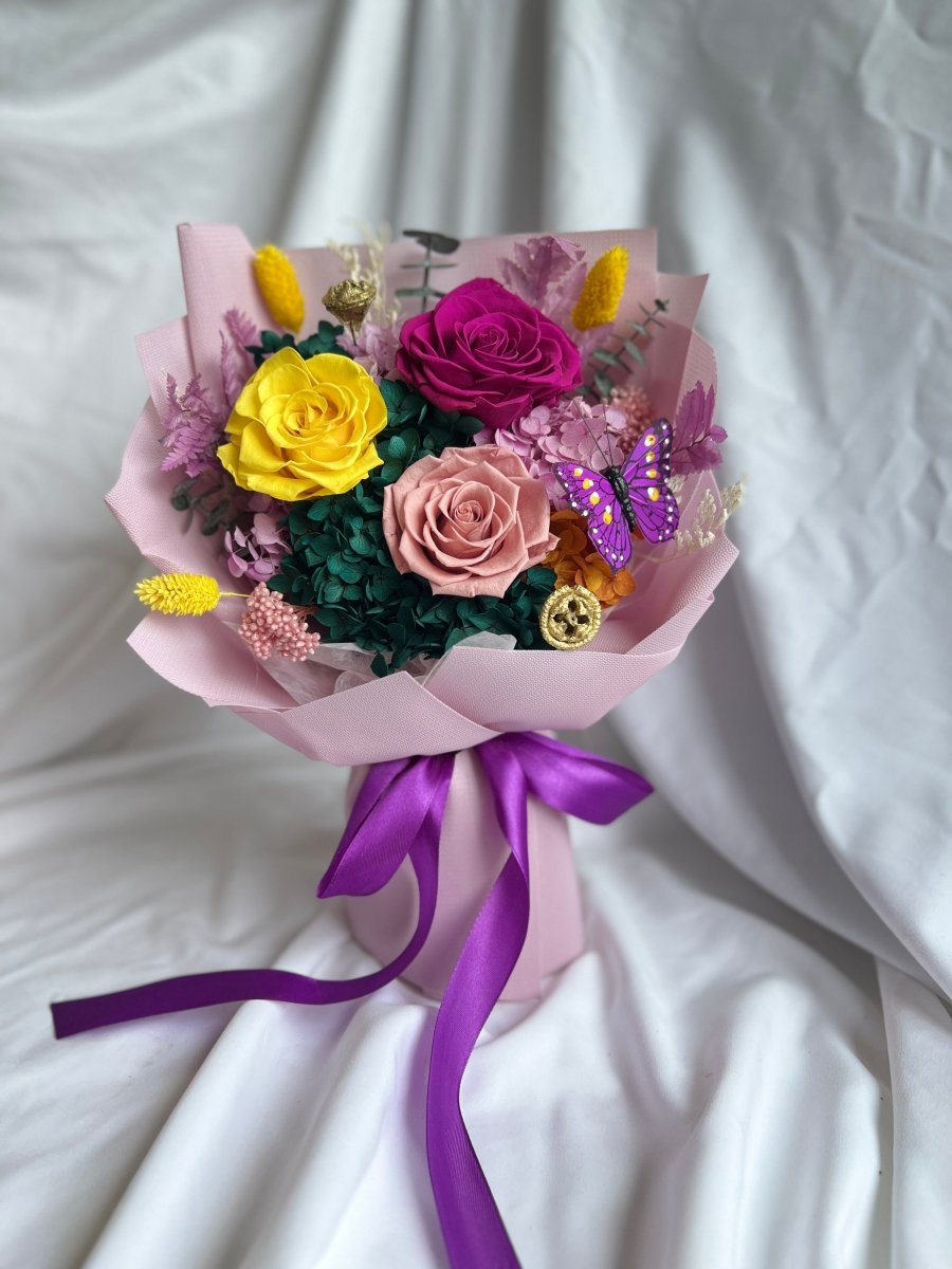 Yuna Preserved Flower Bouquet - Flowers - Vanda - Preserved Flowers & Fresh Flower Florist Gift Store
