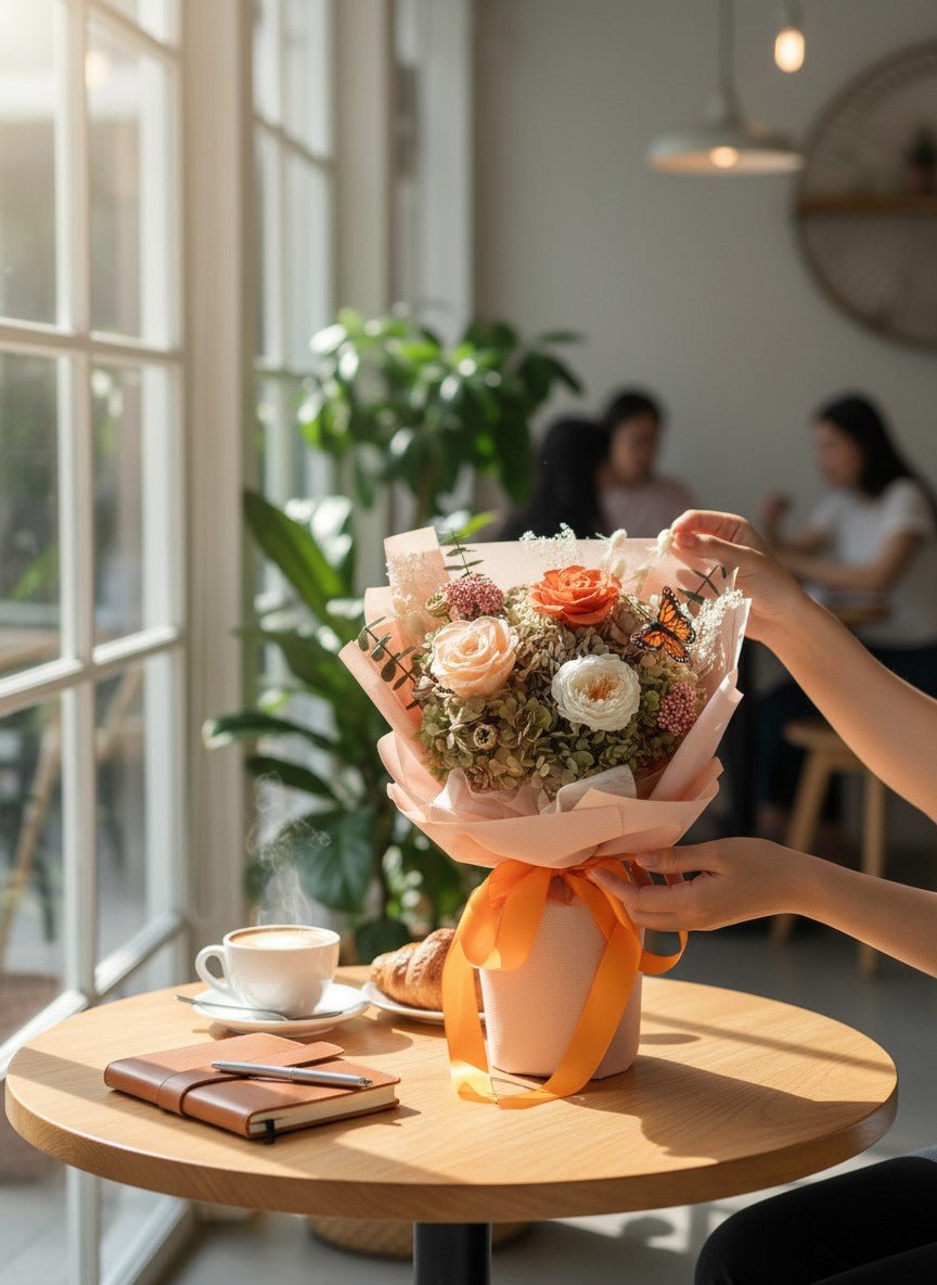 Yuna Preserved Flower Bouquet - Flowers - Vanda - Preserved Flowers & Fresh Flower Florist Gift Store