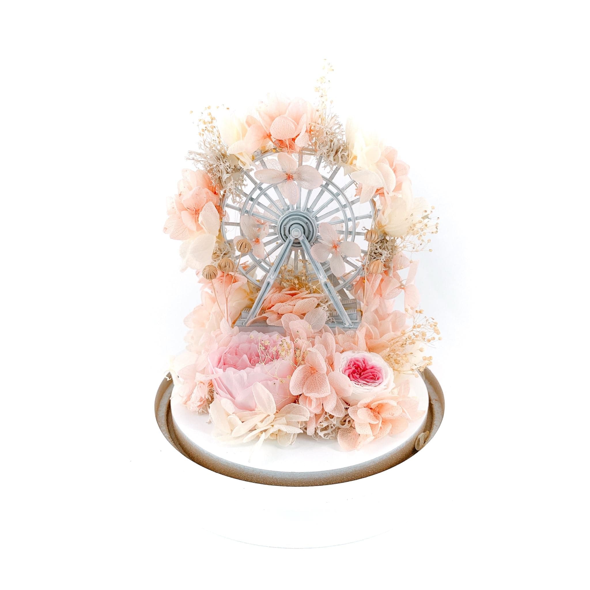 Akira Ferris Wheel Dome - Flower - Pink あきら - Preserved Flowers & Fresh Flower Florist Gift Store