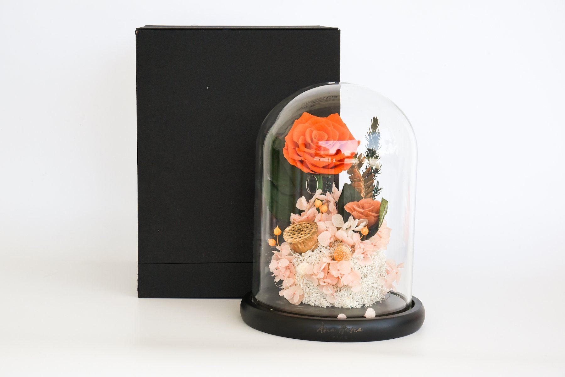 Hayami - Large Preserved Hydrangea/Rose Dome - Flower - Preserved Flowers & Fresh Flower Florist Gift Store