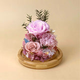 Carnation Bell Jar - Paddle Pop Purple (with box) - Flower - Preserved Flowers & Fresh Flower Florist Gift Store