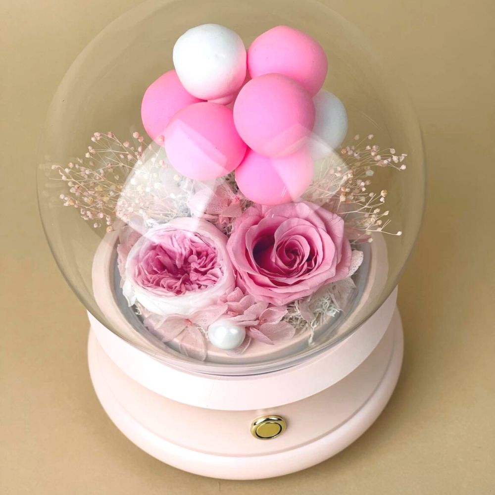 Confession Balloon Bluetooth Speaker - Blush Pink - Flower - Preserved Flowers & Fresh Flower Florist Gift Store