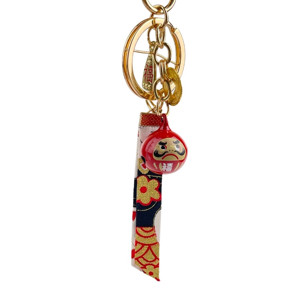 Daruma Wafuku Keychain - Add Ons - Preserved Flowers & Fresh Flower Florist Gift Store