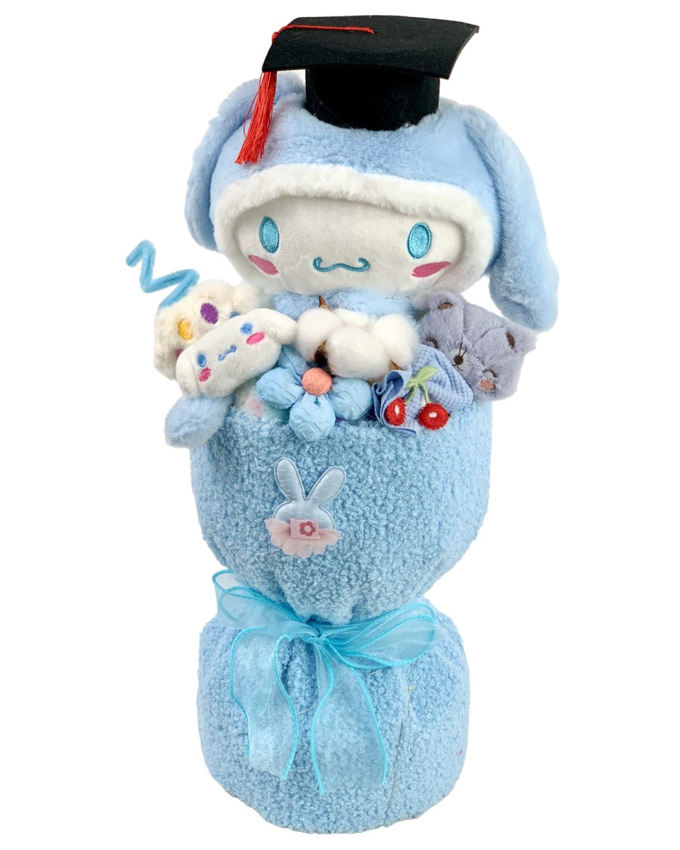 Graduation Fluffy Soft Toy Knit Bouquet - Flowers - Cinnamoroll - Preserved Flowers & Fresh Flower Florist Gift Store