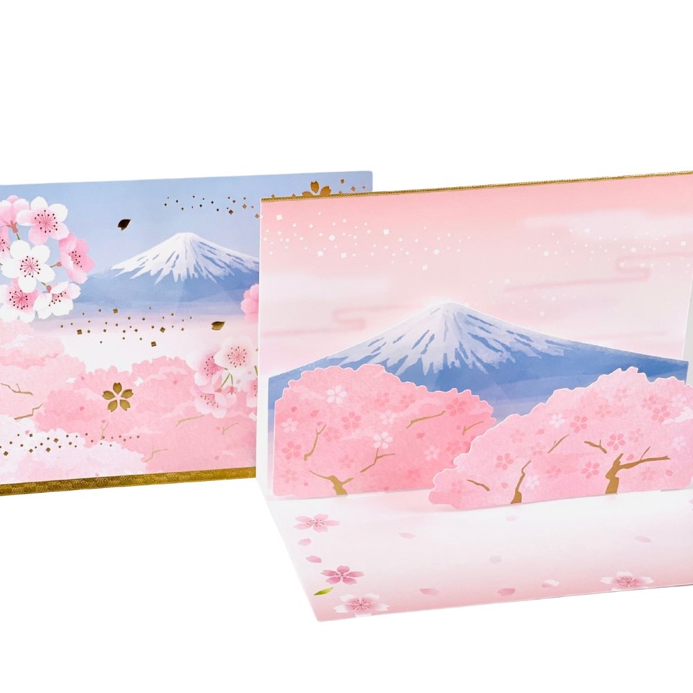 Sakura Mount Fuji Pop Up Card - Add Ons - Preserved Flowers & Fresh Flower Florist Gift Store