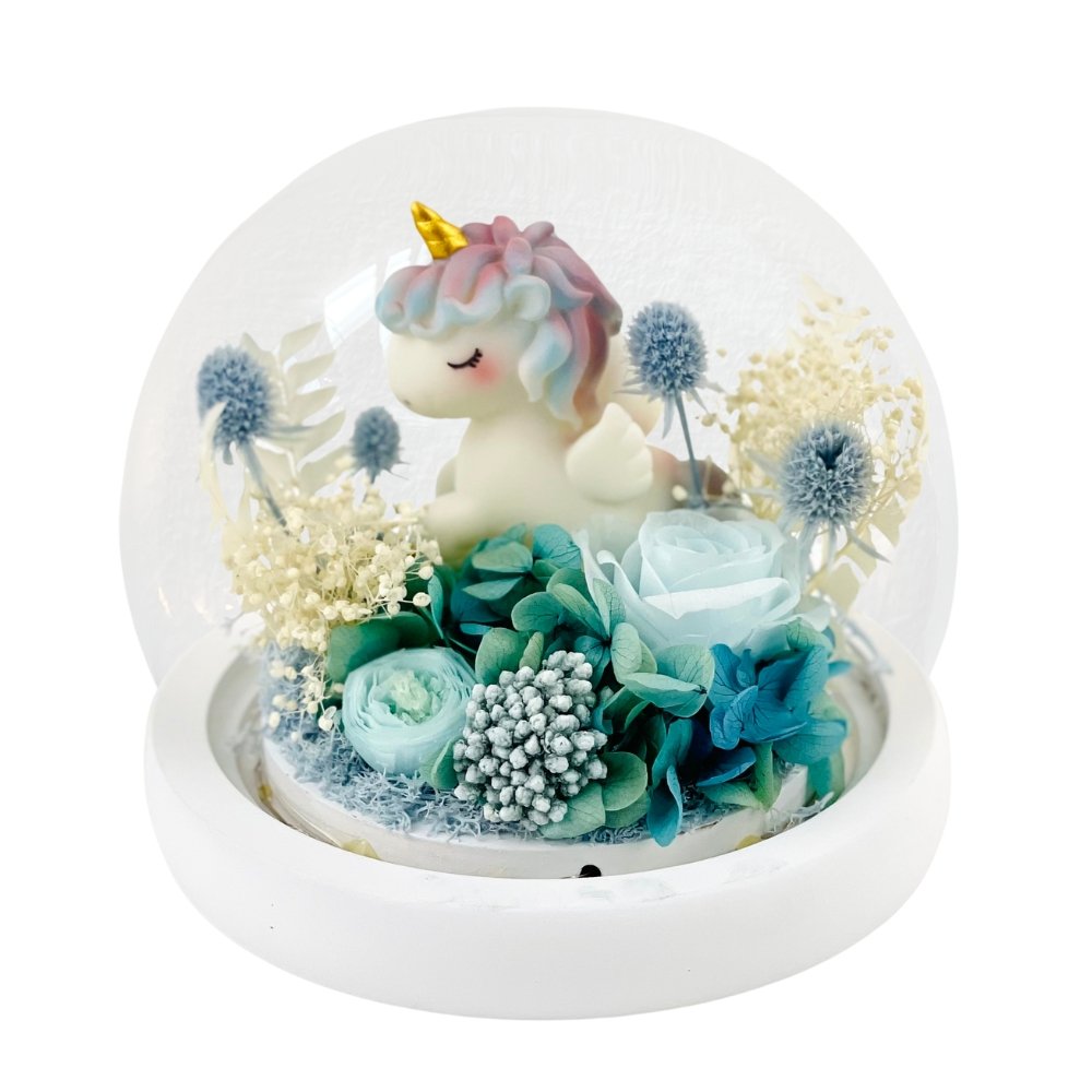 Unicorn Blowball - Magic Blue - Flower - Preserved Flowers & Fresh Flower Florist Gift Store